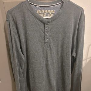 The vintage Henley weatherproof vintage long sleeve shirt